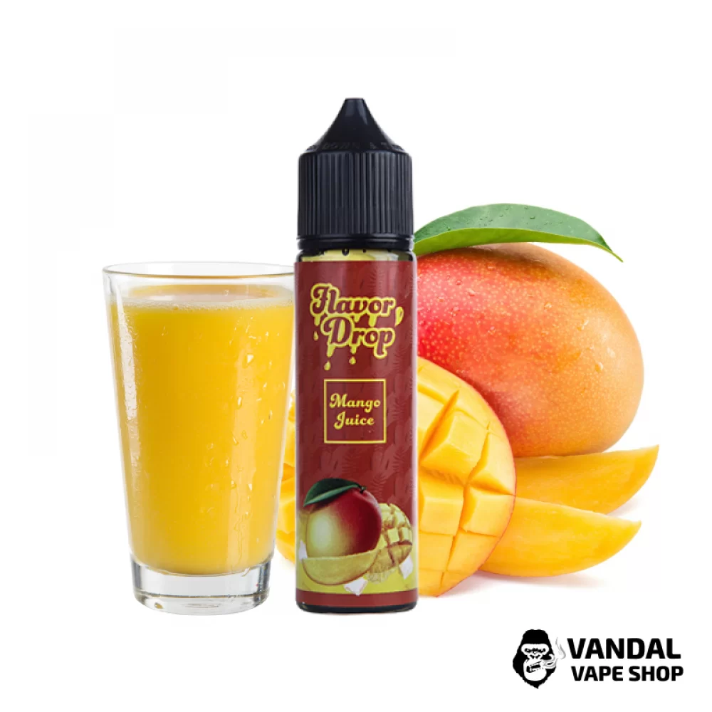 Жидкость Flavor Drop 60 мл 3 мг НА ОРГАНИЧЕСКОМ НИКОТИНЕ со вкусом мангового сока
