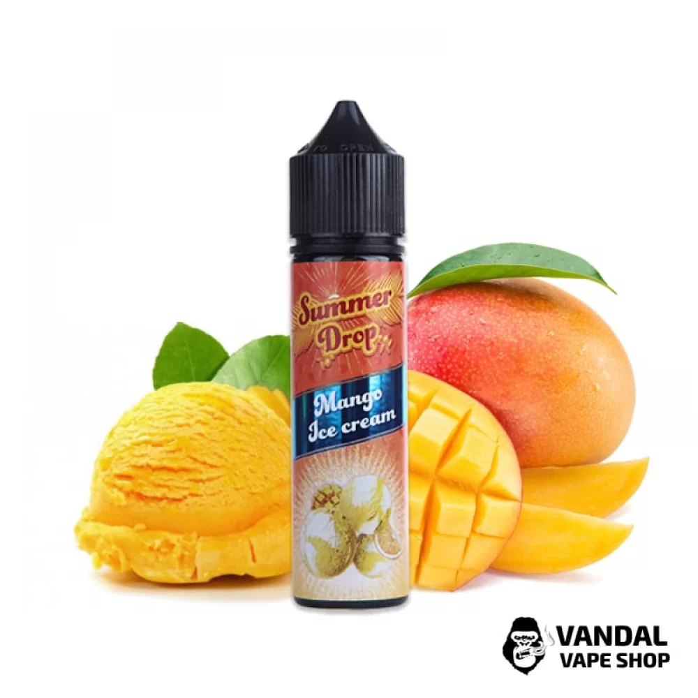 Жидкость Summer Drop 60 мл 1,5 мг НА ОРГАНИЧЕСКОМ НИКОТИНЕ со вкусом мангового мороженого