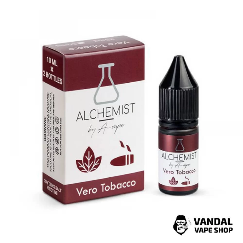 ЖИДКОСТЬ ALCHEMIST -  Vero Tobacco 10 мл 35 мг НА СОЛЕВОМ НИКОТИНЕ СО ВКУСОМ табака 