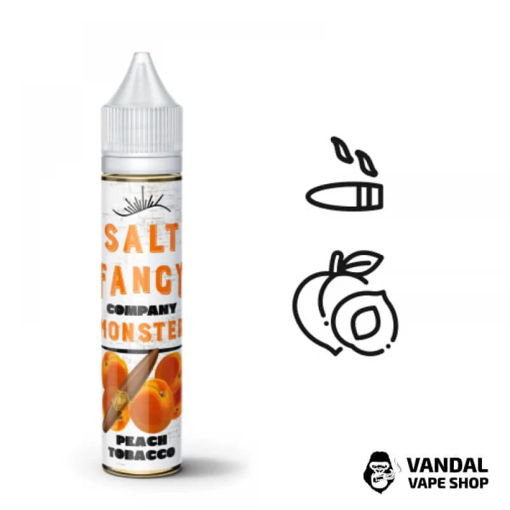ЖИДКОСТЬ FANCY MONSTER (BLACK FACTORY) SALT - Peach Tobacco 30 МЛ 25 мг НА СОЛЕВОМ НИКОТИНЕ СО ВКУСОМ табака с персиком ЖИДКОСТЬ FANCY MONSTER (BLACK FACTORY) SALT - Peach Tobacco 30 МЛ 25 мг НА СОЛЕВОМ НИКОТИНЕ СО ВКУСОМ табака с персиком