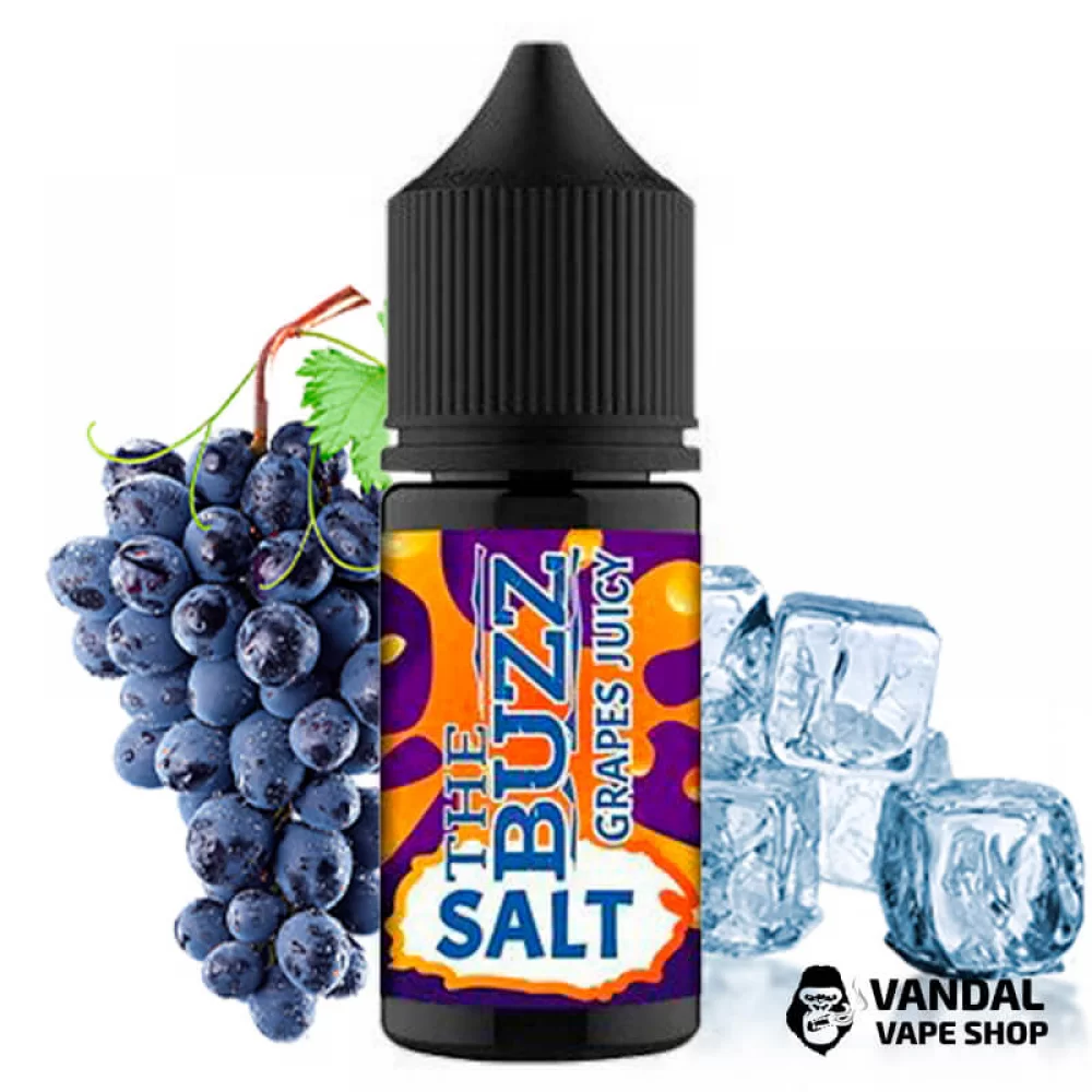 ЖИДКОСТЬ The Buzz Salt - 30 мл НА СОЛЕВОМ НИКОТИНЕ 25 мг со вкусом винограда с холодком ЖИДКОСТЬ The Buzz Salt - 30 мл НА СОЛЕВОМ НИКОТИНЕ 25 мг со вкусом винограда с холодком