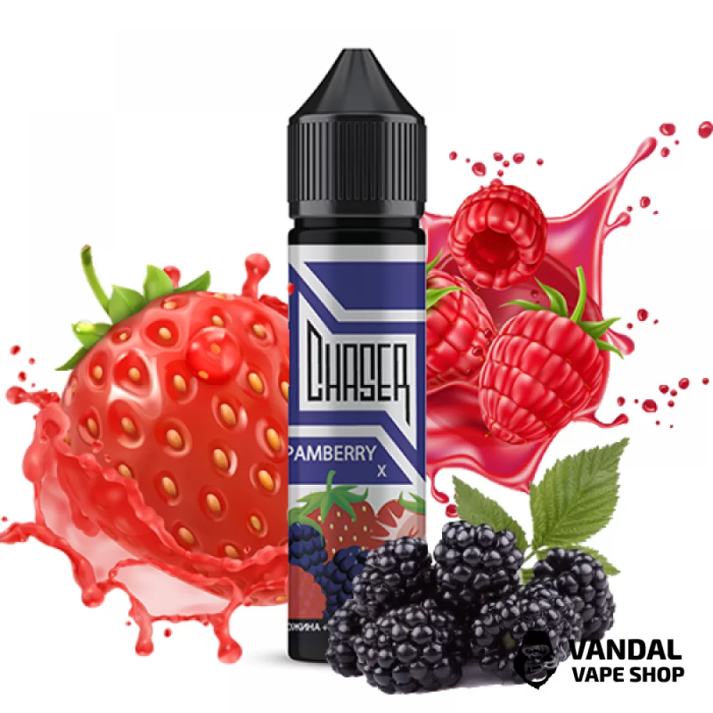 Жидкость Chaser Black Pamberry X 60 мл, 6 мг, на органическом никотине, со вкусом ежевики, клубники и малины Жидкость Chaser Black Pamberry X 60 мл, 6 мг, на органическом никотине, со вкусом ежевики, клубники и малины