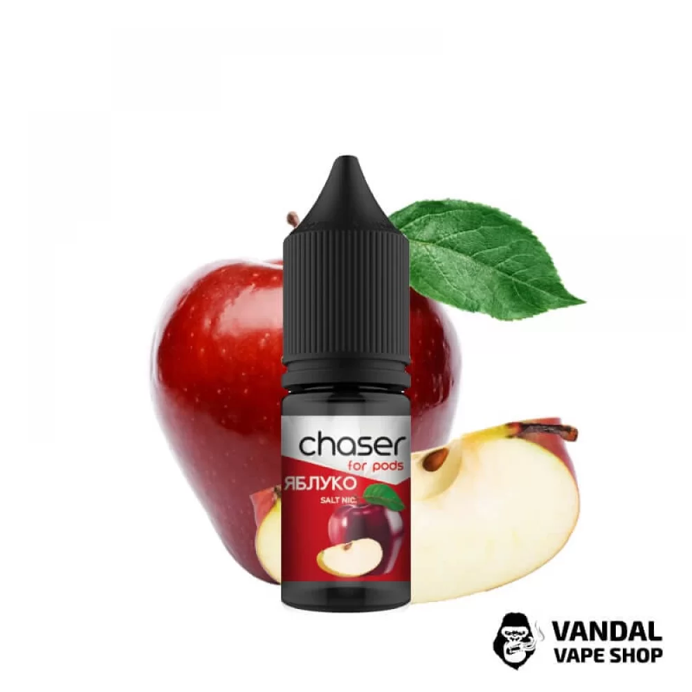 ЖИДКОСТЬ Chaser - Яблоко 10 мл 50 мг НА СОЛЕВОМ НИКОТИНЕ СО ВКУСОМ Яблока ЖИДКОСТЬ Chaser - Яблоко 10 мл 50 мг НА СОЛЕВОМ НИКОТИНЕ СО ВКУСОМ Яблока