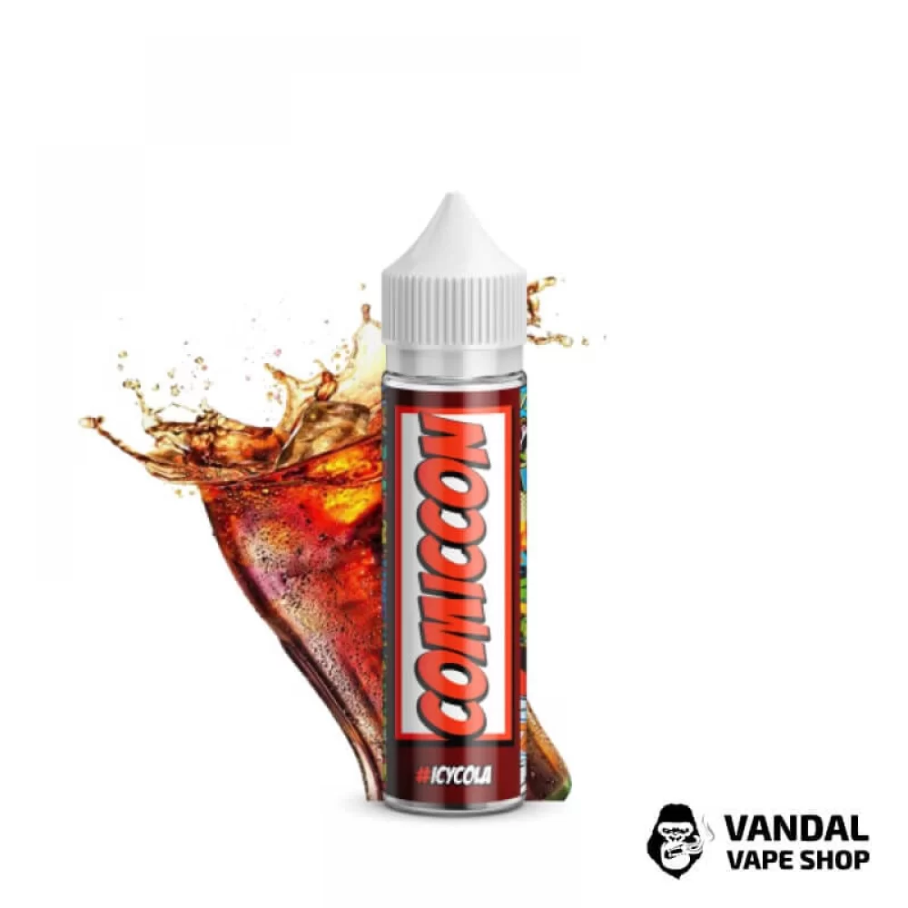 Жидкость Comiccon - Icy Cola 60 мл 2 мг НА ОРГАНИЧЕСКОМ НИКОТИНЕ СО ВКУСОМ холодной колы
