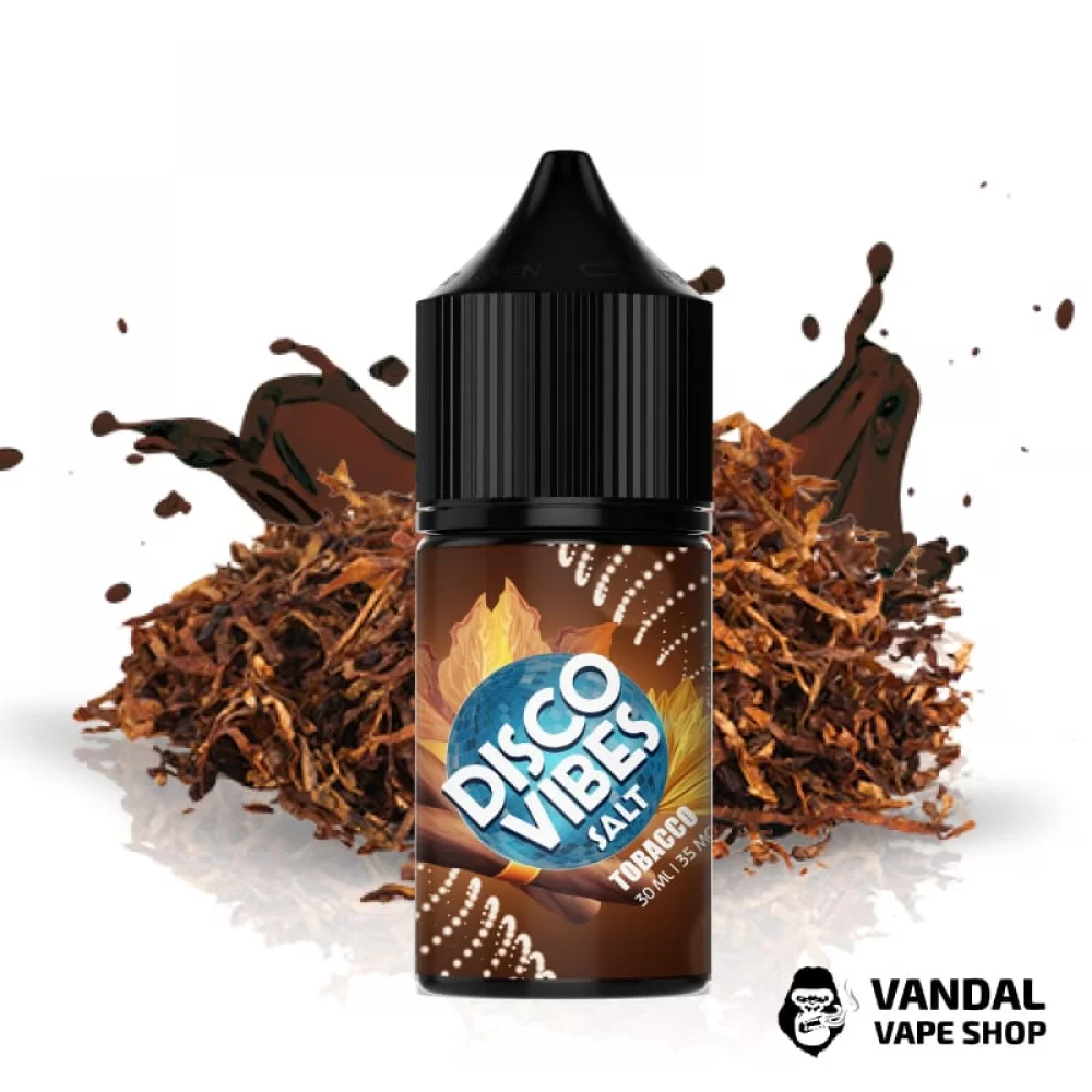 ЖИДКОСТЬ Disco Vibes - Tobacco 30 мл 35 мг НА СОЛЕВОМ НИКОТИНЕ СО ВКУСОМ табака