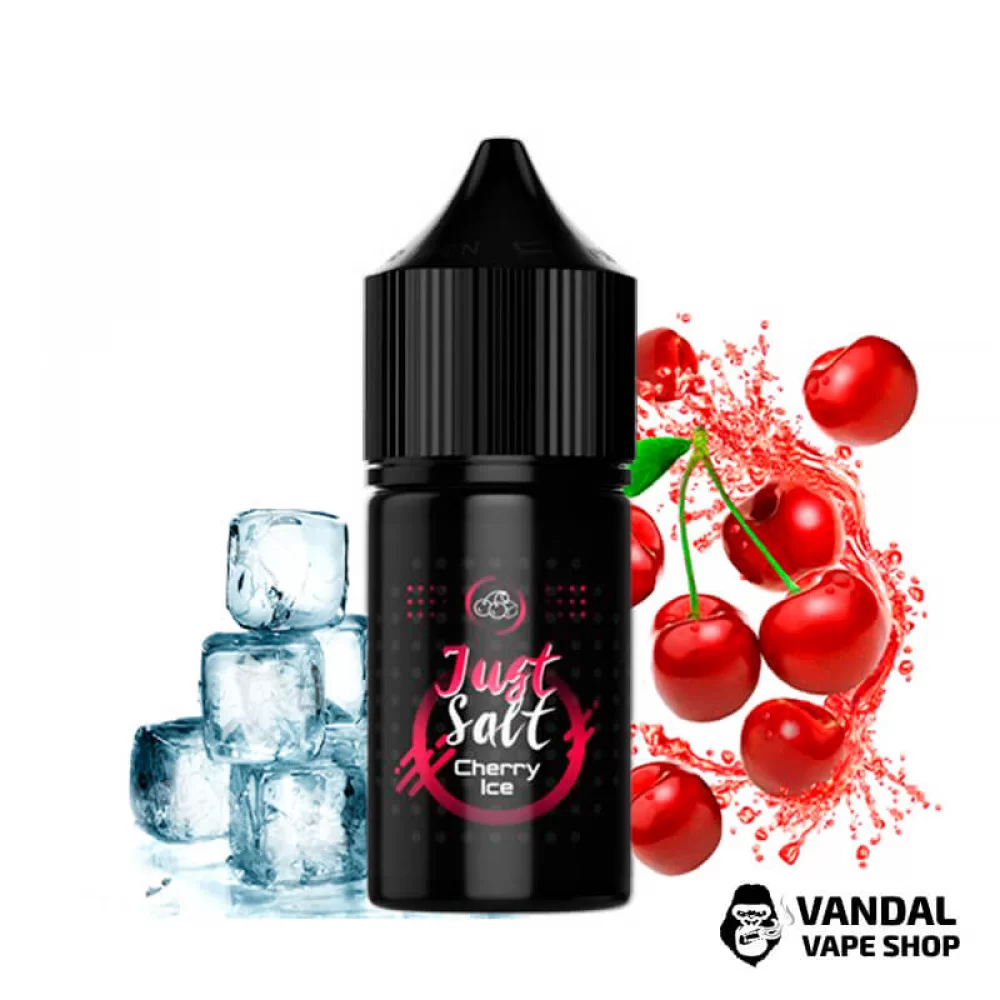 ЖИДКОСТЬ JUST SALT - Cherry Ice 30 мл 45 мг НА СОЛЕВОМ НИКОТИНЕ СО ВКУСОМ вишни с холодком ЖИДКОСТЬ JUST SALT - Cherry Ice 30 мл 45 мг НА СОЛЕВОМ НИКОТИНЕ СО ВКУСОМ вишни с холодком