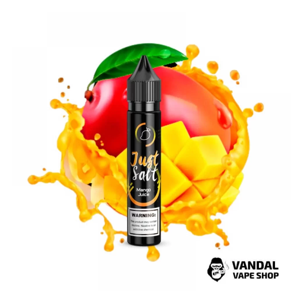 рідина JUST SALT - Mango Juice 30 мл 45 мг на сольовому нікотині зі смаком манго рідина JUST SALT - Mango Juice 30 мл 45 мг на сольовому нікотині зі смаком манго