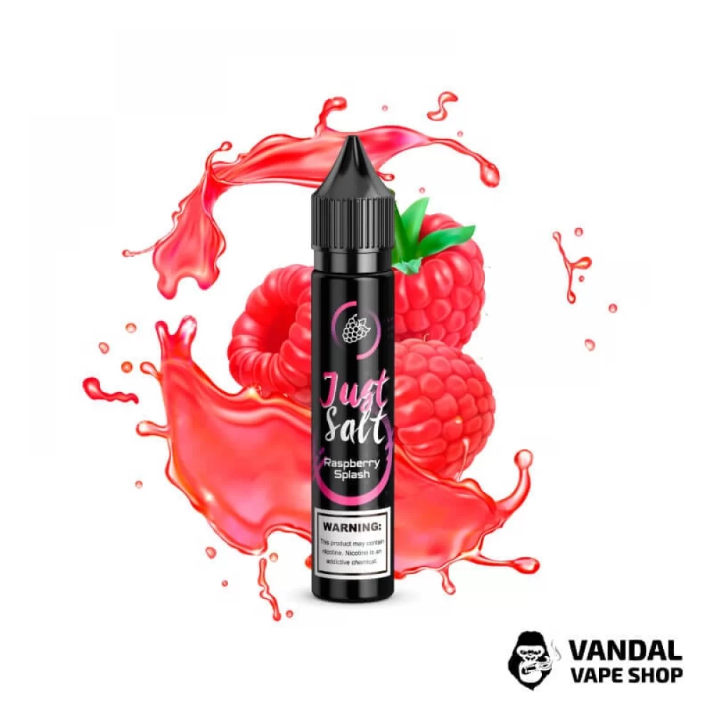рідина JUST SALT - Raspberry Splash 30 мл 25 мг на сольовому нікотині зі смаком малини рідина JUST SALT - Raspberry Splash 30 мл 25 мг на сольовому нікотині зі смаком малини