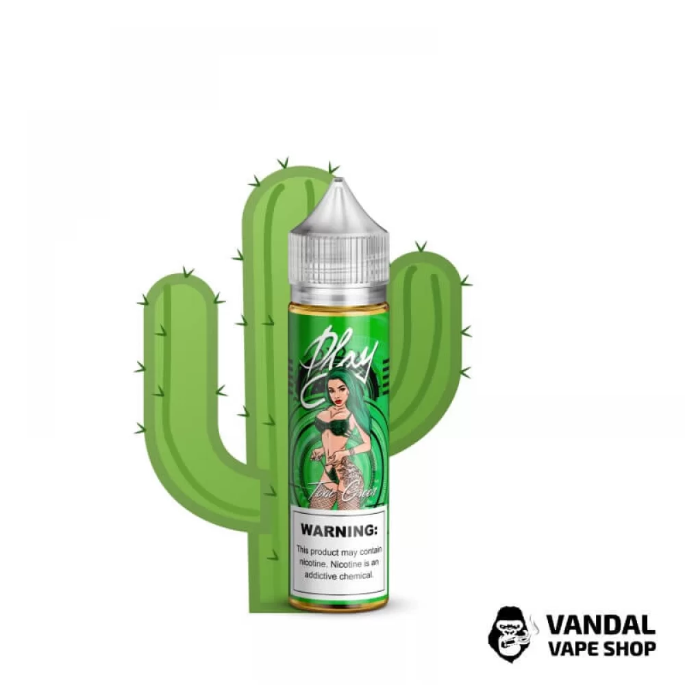 Жидкость Play - Toxic Green 60 мл 1.5 мг НА ОРГАНИЧЕСКОМ НИКОТИНЕ СО ВКУСОМ кактуса