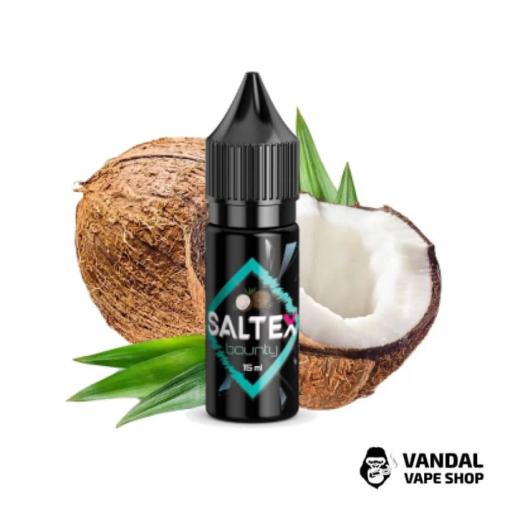 Рідина Saltex 15 мл 25 мг на сольовому нікотині зі смаком батончика Bounty