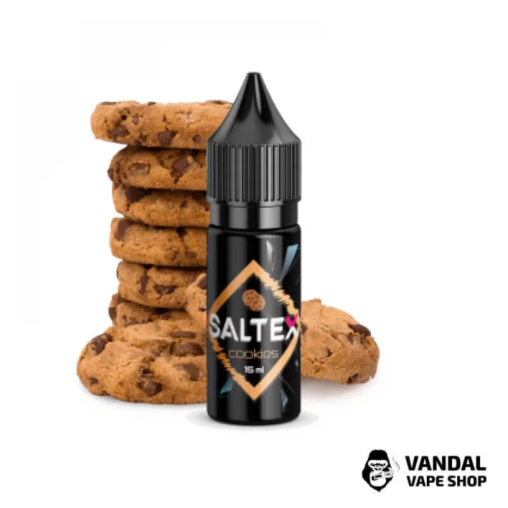 Жидкость Saltex 15 мл 25 мг на солевом никотине со вкусом печенья Жидкость Saltex 15 мл 25 мг на солевом никотине со вкусом печенья