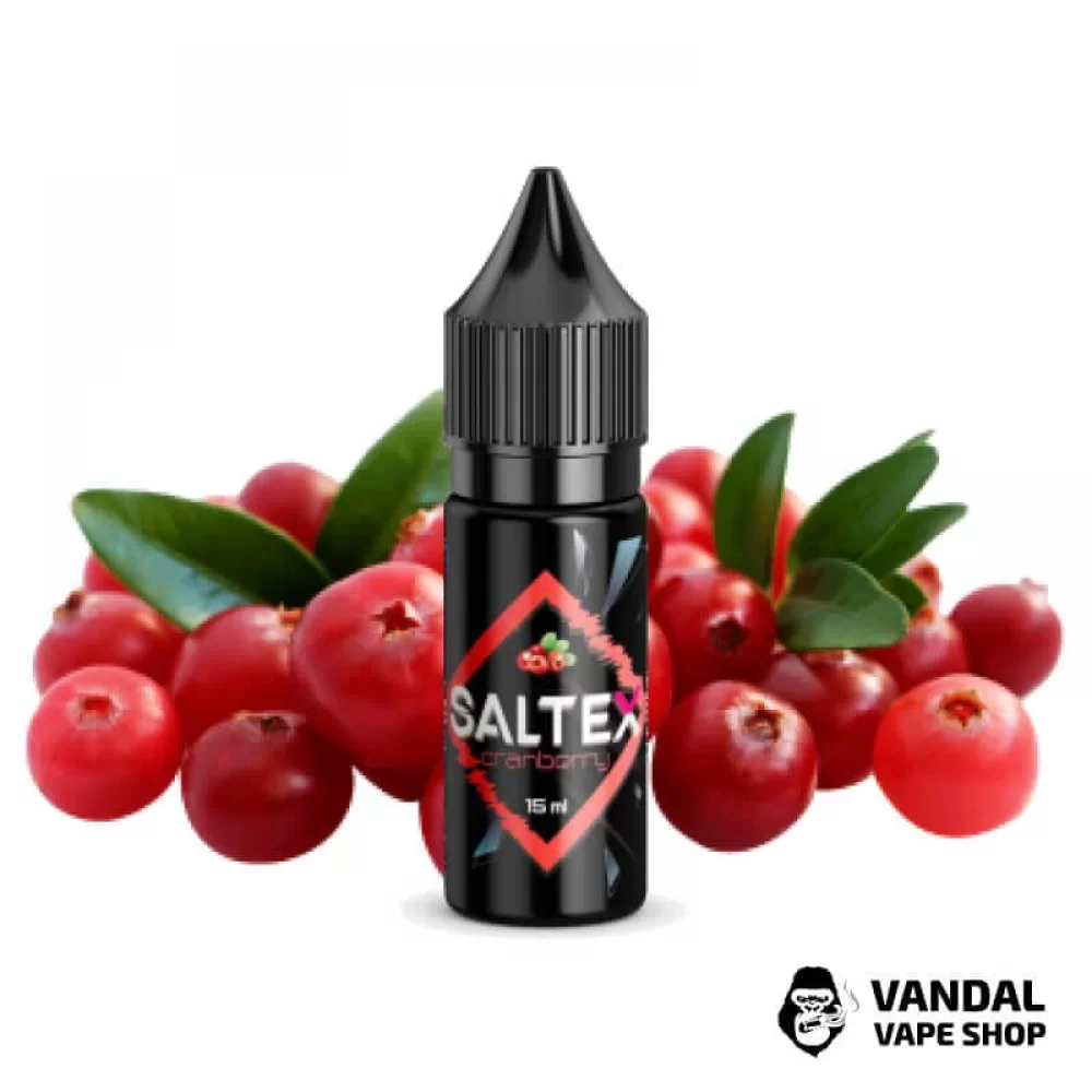 Жидкость Saltex 15 мл 45 мг на солевом никотине со вкусом клюквы