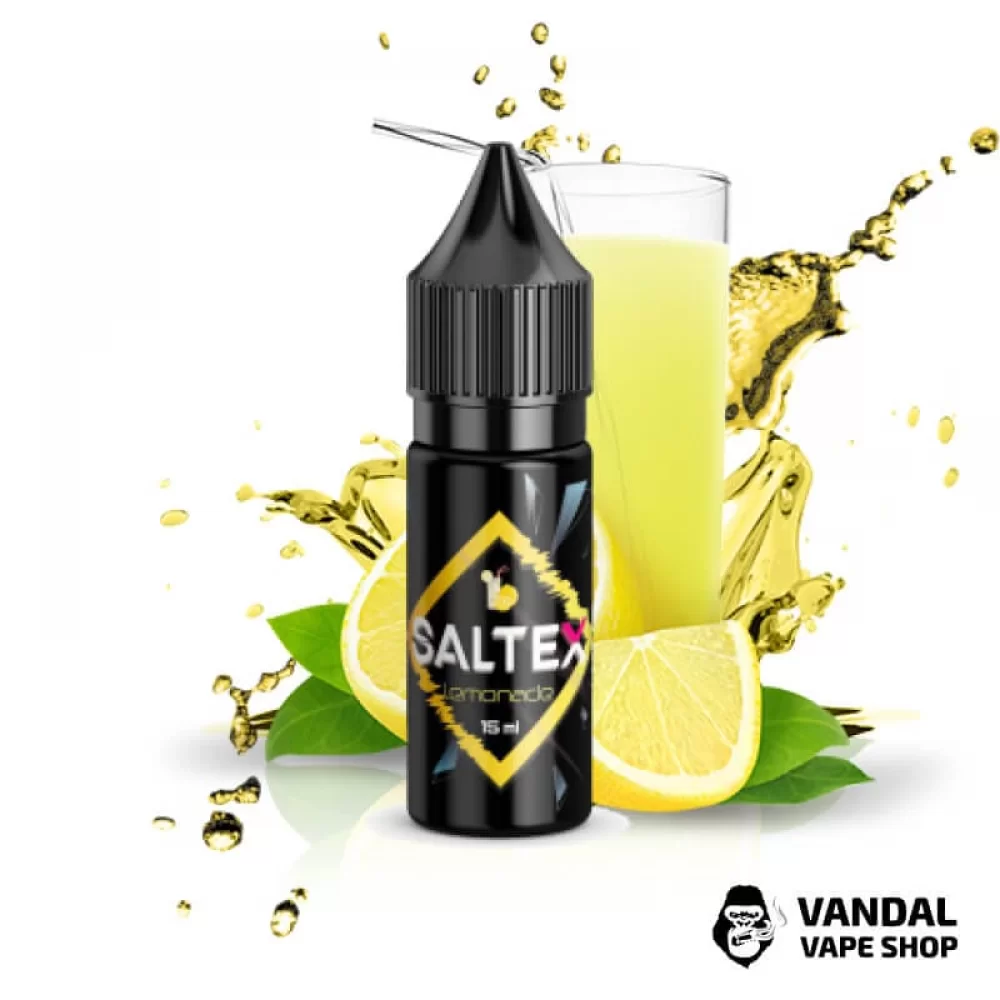 Жидкость Saltex 15 мл 25 мг на солевом никотине со вкусом прохладного лимонада Жидкость Saltex 15 мл 25 мг на солевом никотине со вкусом прохладного лимонада