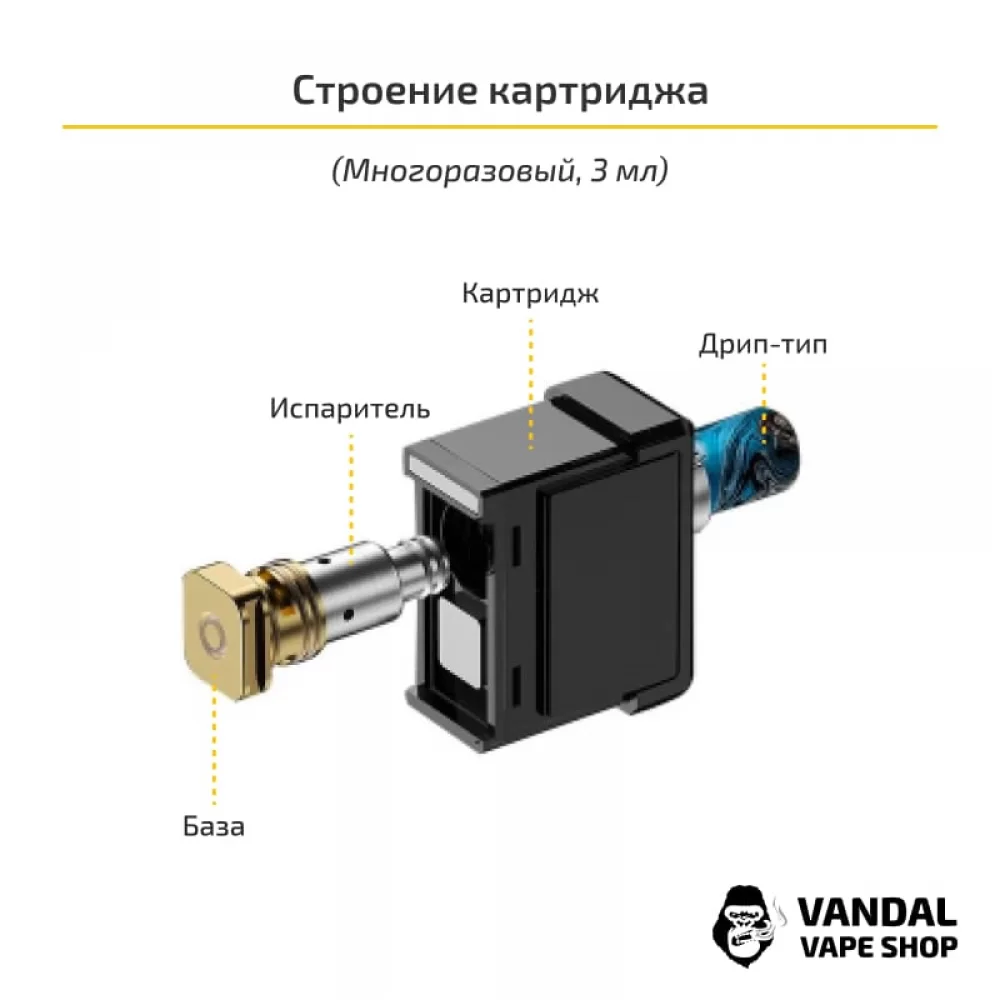 Стартовий набір Smoant Pasito Rebuildable Pod Kit (Original) Red
