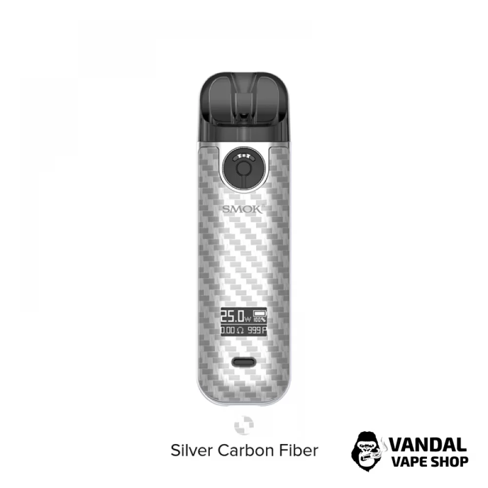 Smok Novo 4 Pod Kit 800mAh в цвете "серебристое углеродное волокно" Smok Novo 4 Pod Kit 800mAh в цвете "серебристое углеродное волокно"