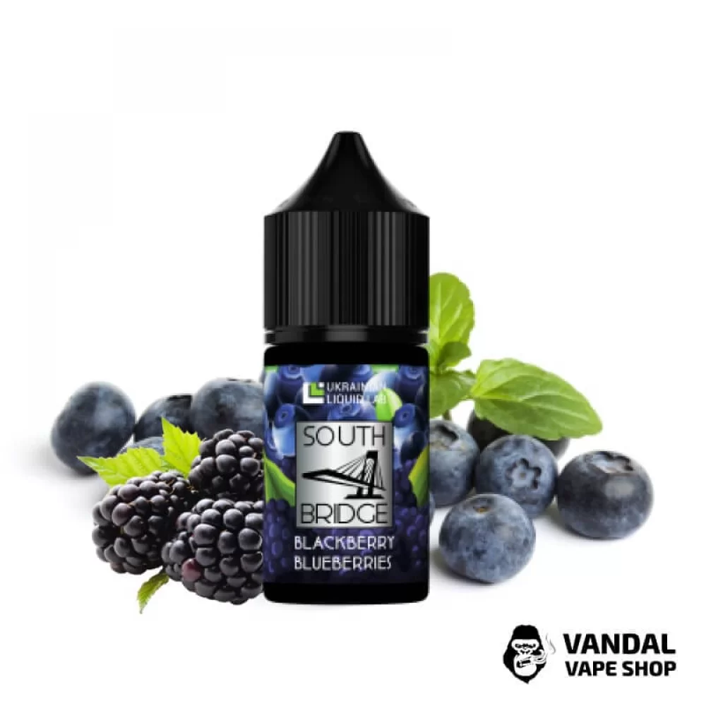 ЖИДКОСТЬ South Bridge - Blackberry Blueberry 30 мл 45 мг НА СОЛЕВОМ НИКОТИНЕ СО ВКУСОМ Черники и ежевики ЖИДКОСТЬ South Bridge - Blackberry Blueberry 30 мл 45 мг НА СОЛЕВОМ НИКОТИНЕ СО ВКУСОМ Черники и ежевики
