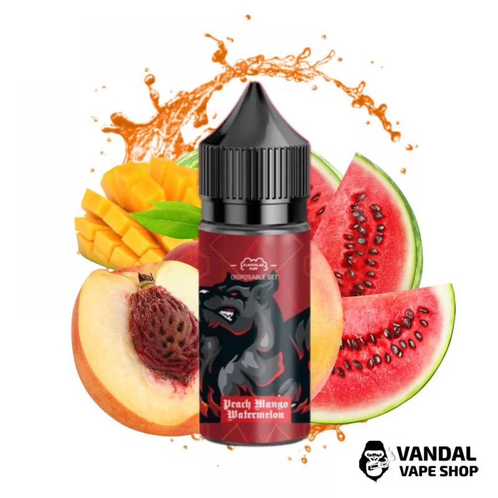 ЖИДКОСТЬ Flavorlab FL 350 A (ANIMALS) 30 мл 50 мг НА СОЛЕВОМ НИКОТИНЕ со вкусом персик, манго и  арбуз