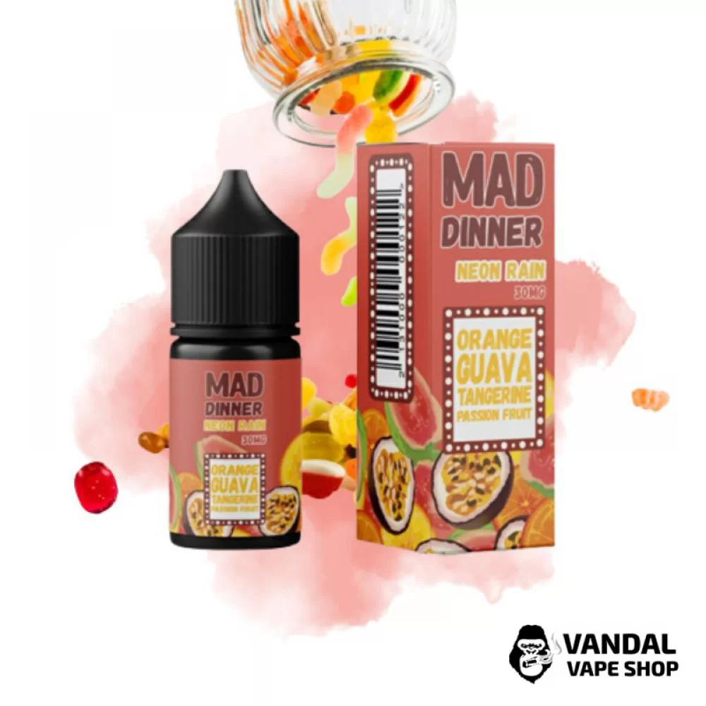 Mad Dinner 30 мл НА СОЛЕВОМ НИКОТИНЕ 30 мг со вкусом конфет с кислинкой