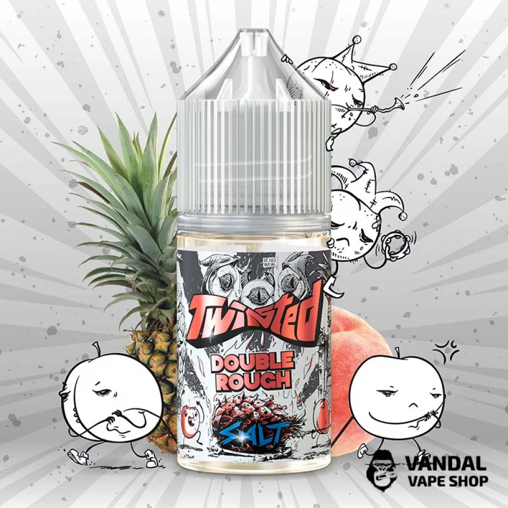 ЖИДКОСТЬ Twisted Salt - 30 мл НА СОЛЕВОМ НИКОТИНЕ 25 мг со вкусом ананаса и персика ЖИДКОСТЬ Twisted Salt - 30 мл НА СОЛЕВОМ НИКОТИНЕ 25 мг со вкусом ананаса и персика