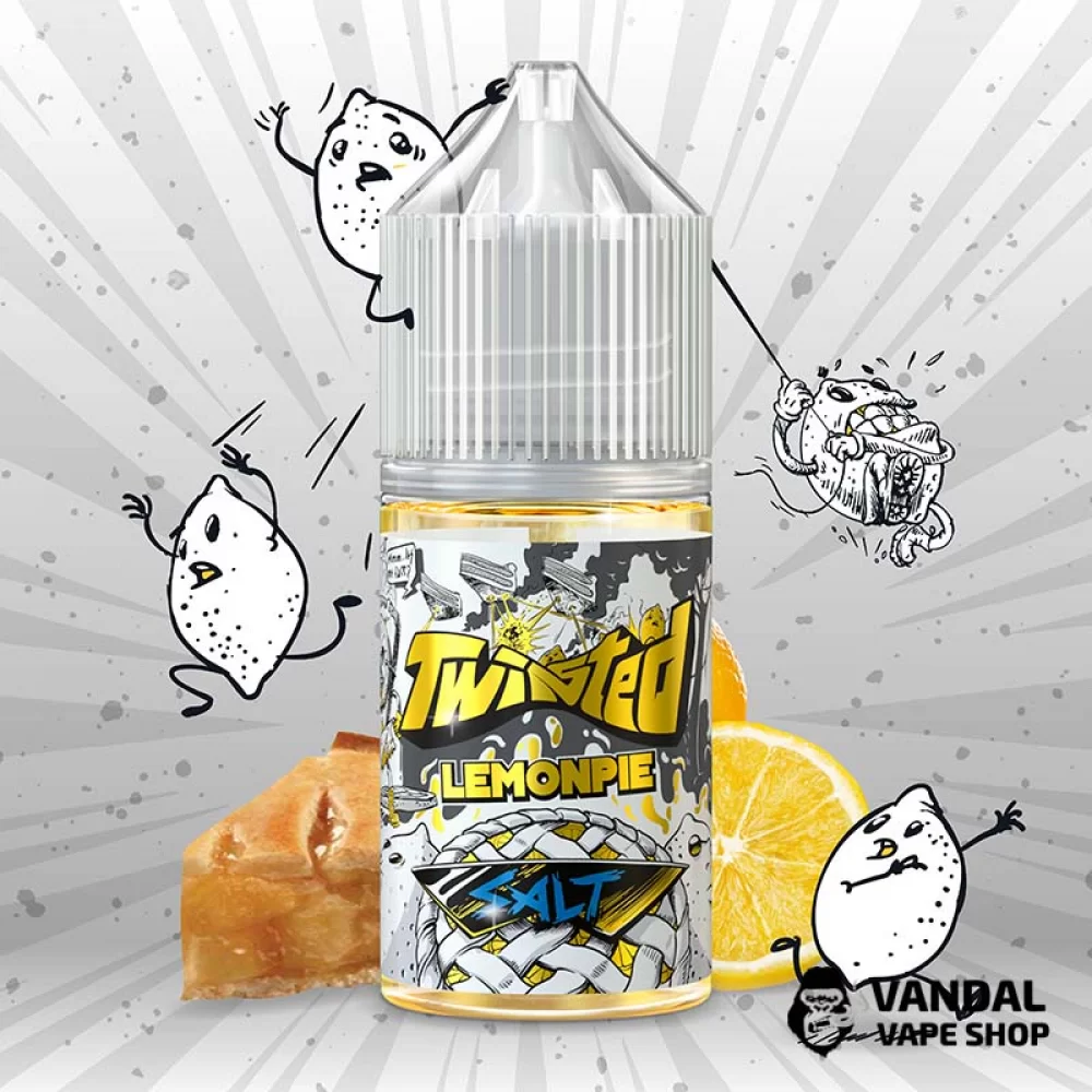 ЖИДКОСТЬ Twisted Salt - 30 мл НА СОЛЕВОМ НИКОТИНЕ 25 мг со вкусом лимонного пирога