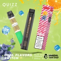 Quizz NICPEN 1800 2 в 1 Blue Razz Ice - Orange Soda Ice 50 мг 900 мАч