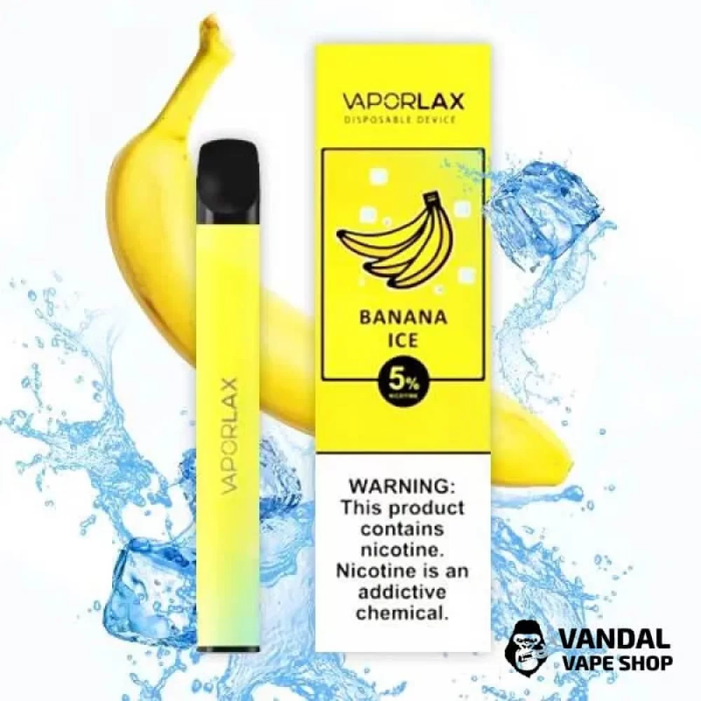 Одноразовая POD-система Vaporlax на 800 затяжек со вкусом банана с холодком