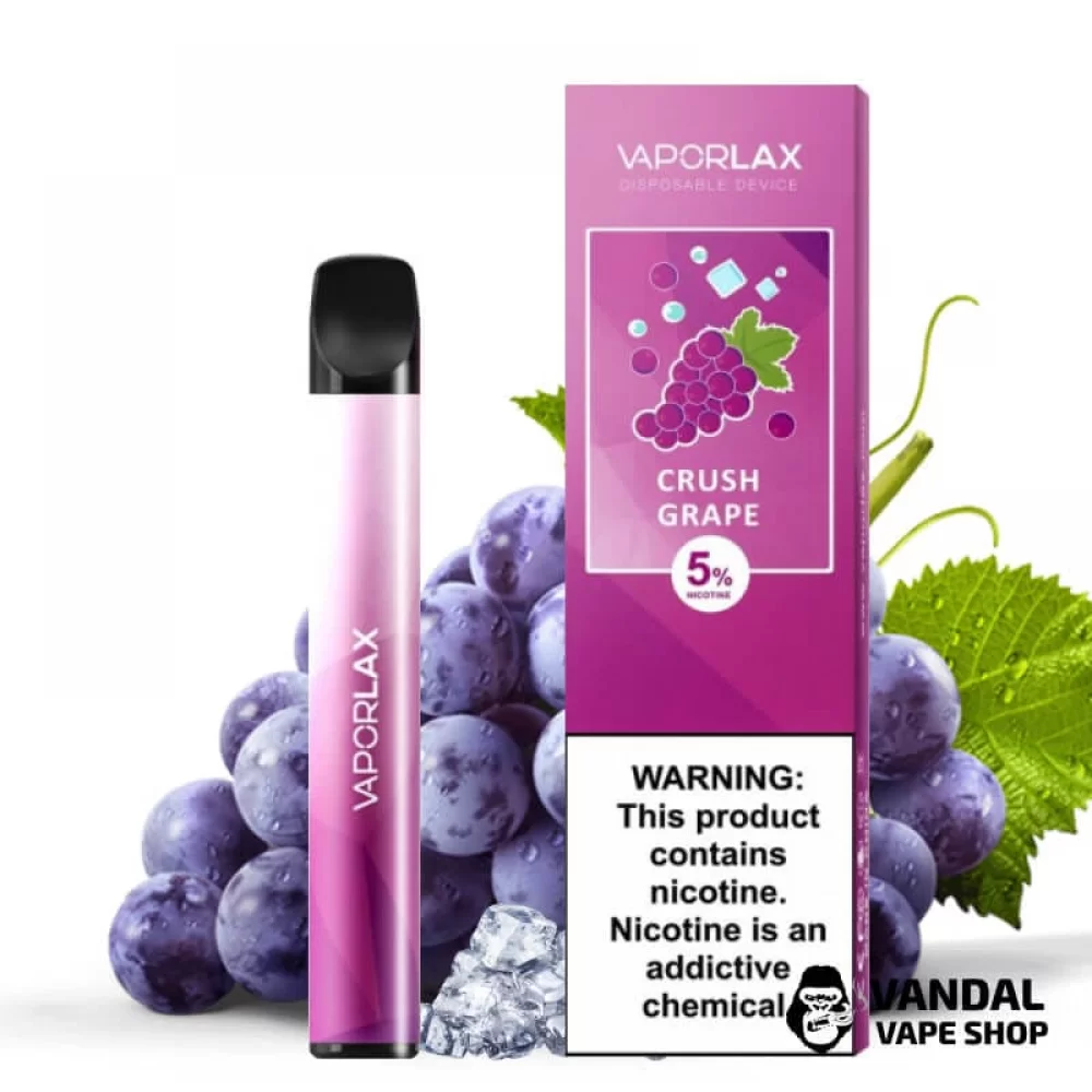 Одноразовая POD-система Vaporlax на 800 затяжек со вкусом винограда Одноразовая POD-система Vaporlax на 800 затяжек со вкусом винограда