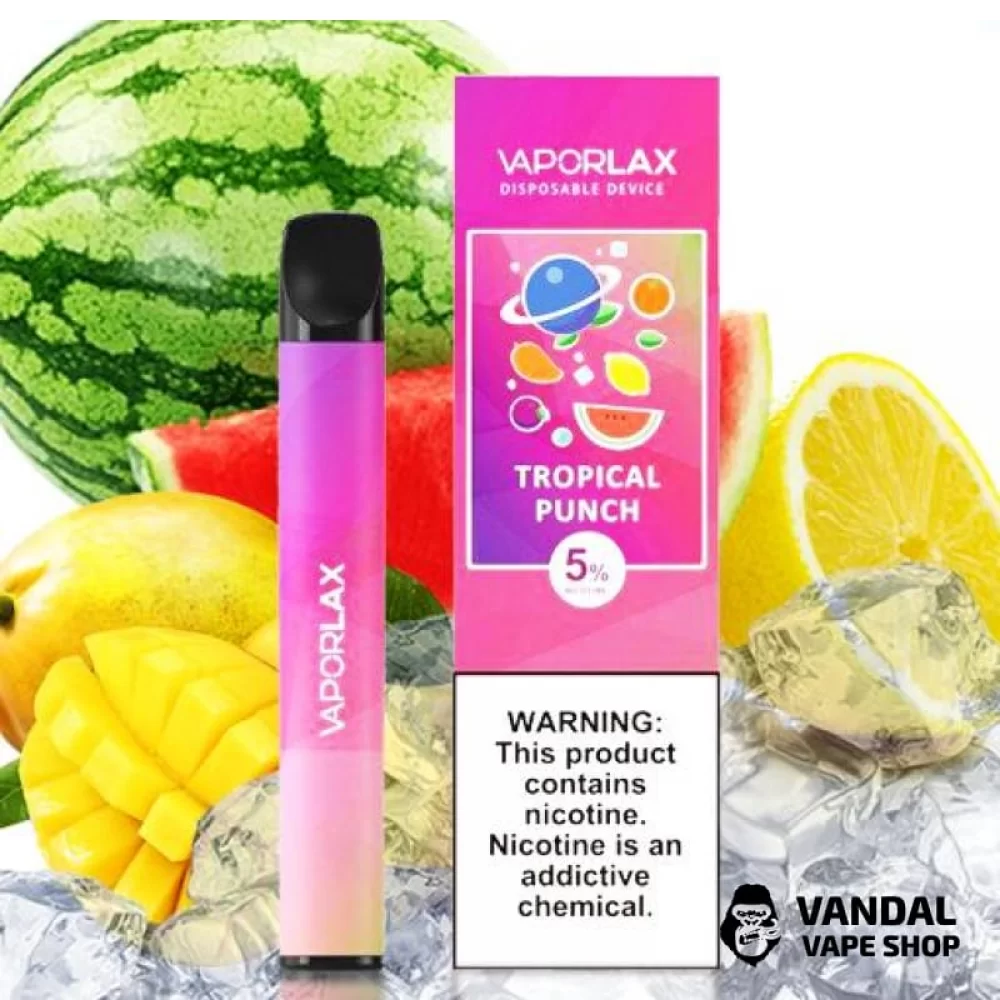 Одноразова POD-система VAPORLAX на 800 затяжок зі смаком тропічних фруктів Одноразова POD-система VAPORLAX на 800 затяжок зі смаком тропічних фруктів