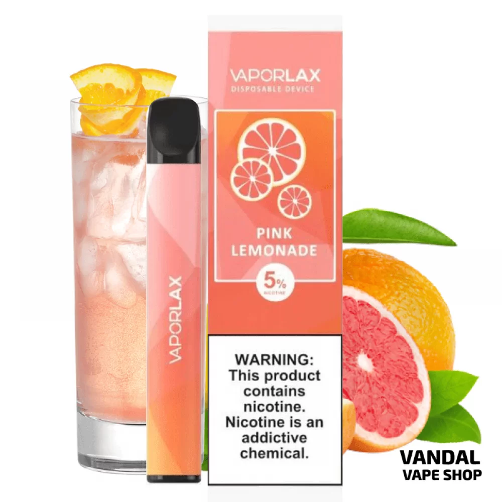Одноразовая POD-система Vaporlax на 800 затяжек со вкусом грейпфрутового лимонада Одноразовая POD-система Vaporlax на 800 затяжек со вкусом грейпфрутового лимонада