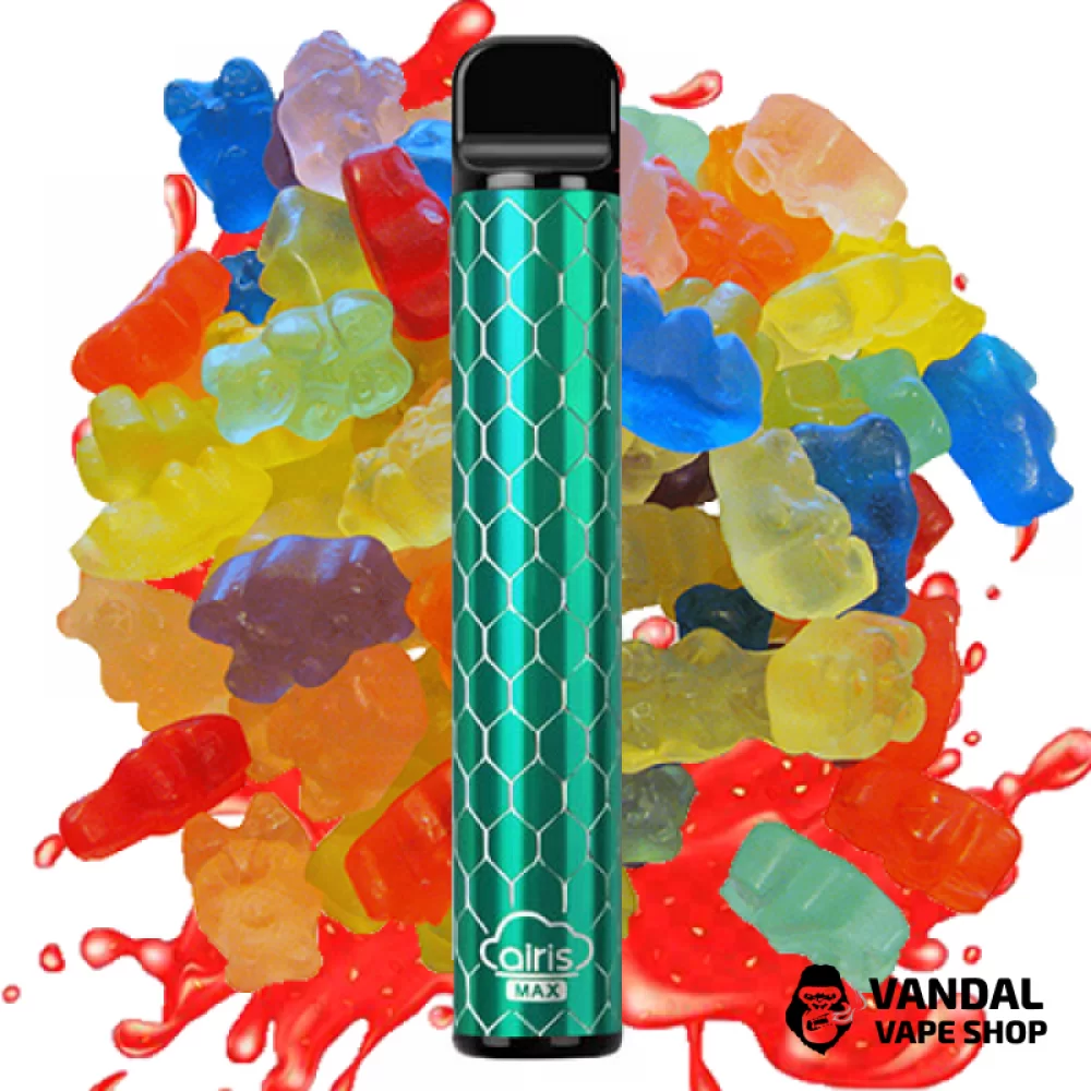 Одноразовая Pod система Airis Max Disposable Device 950mAh на 1800 затяжек со вкусом желейных мишек Одноразовая Pod система Airis Max Disposable Device 950mAh на 1800 затяжек со вкусом желейных мишек
