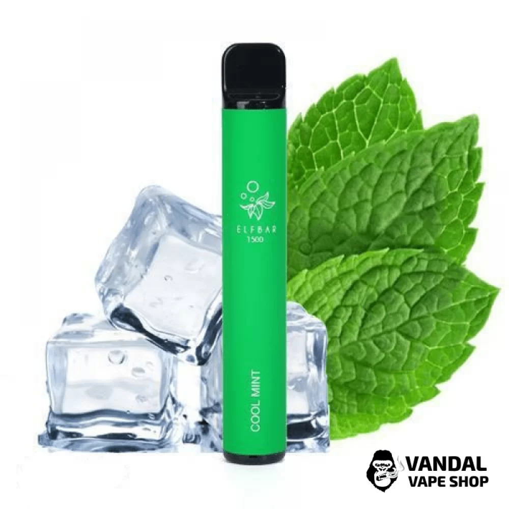 Одноразовый Pod Elf Bar 1500 Disposable Device 850mAh 5% на 1500 затяжек со вкусом прохладной мяты