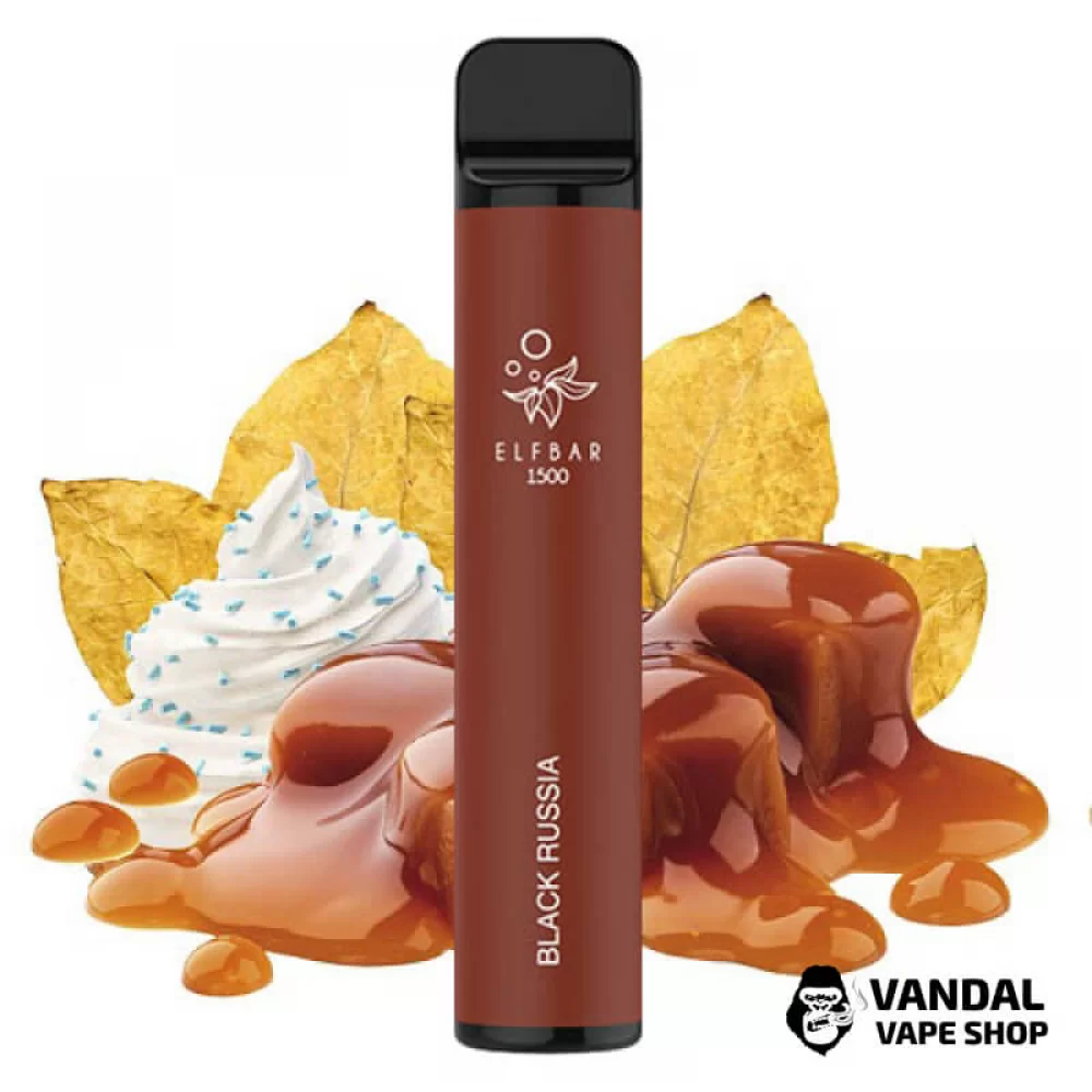 Одноразовый Pod Elf Bar 1500 Disposable Device 850mAh 5% на 1500 затяжек со вкусом табака и крема с карамелью
