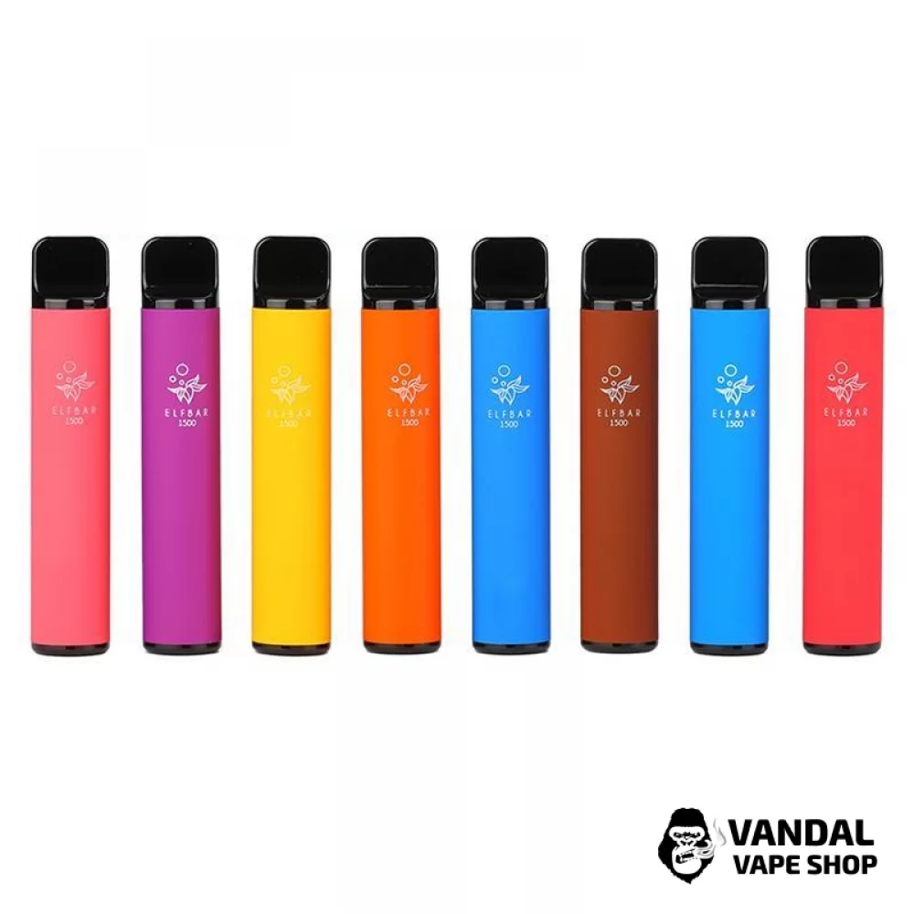 Одноразовый Pod Elf Bar 1500 Disposable Device 850mAh 5% на 1500 затяжек Одноразовый Pod Elf Bar 1500 Disposable Device 850mAh 5% на 1500 затяжек