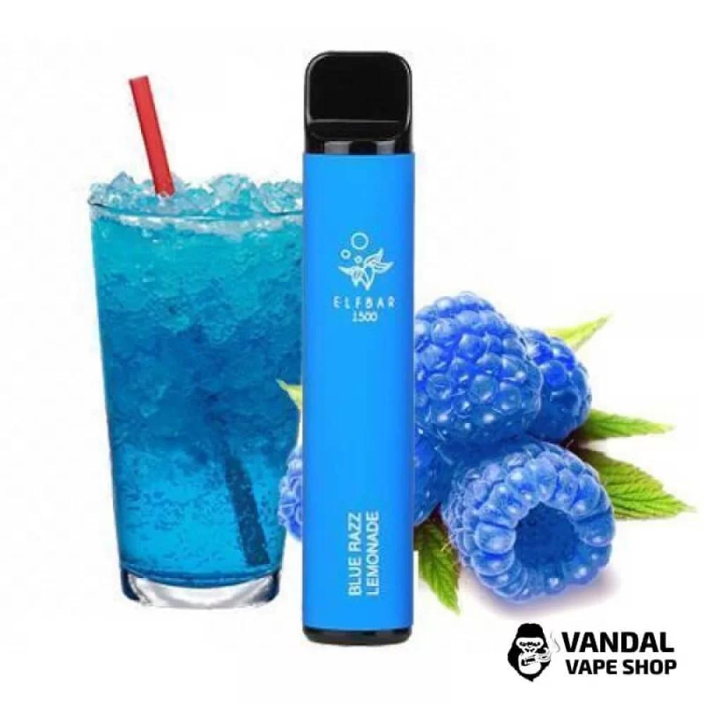 Одноразовый Pod Elf Bar 1500 Disposable Device 850mAh 5% на 1500 затяжек со вкусом лимонада из голубой малины