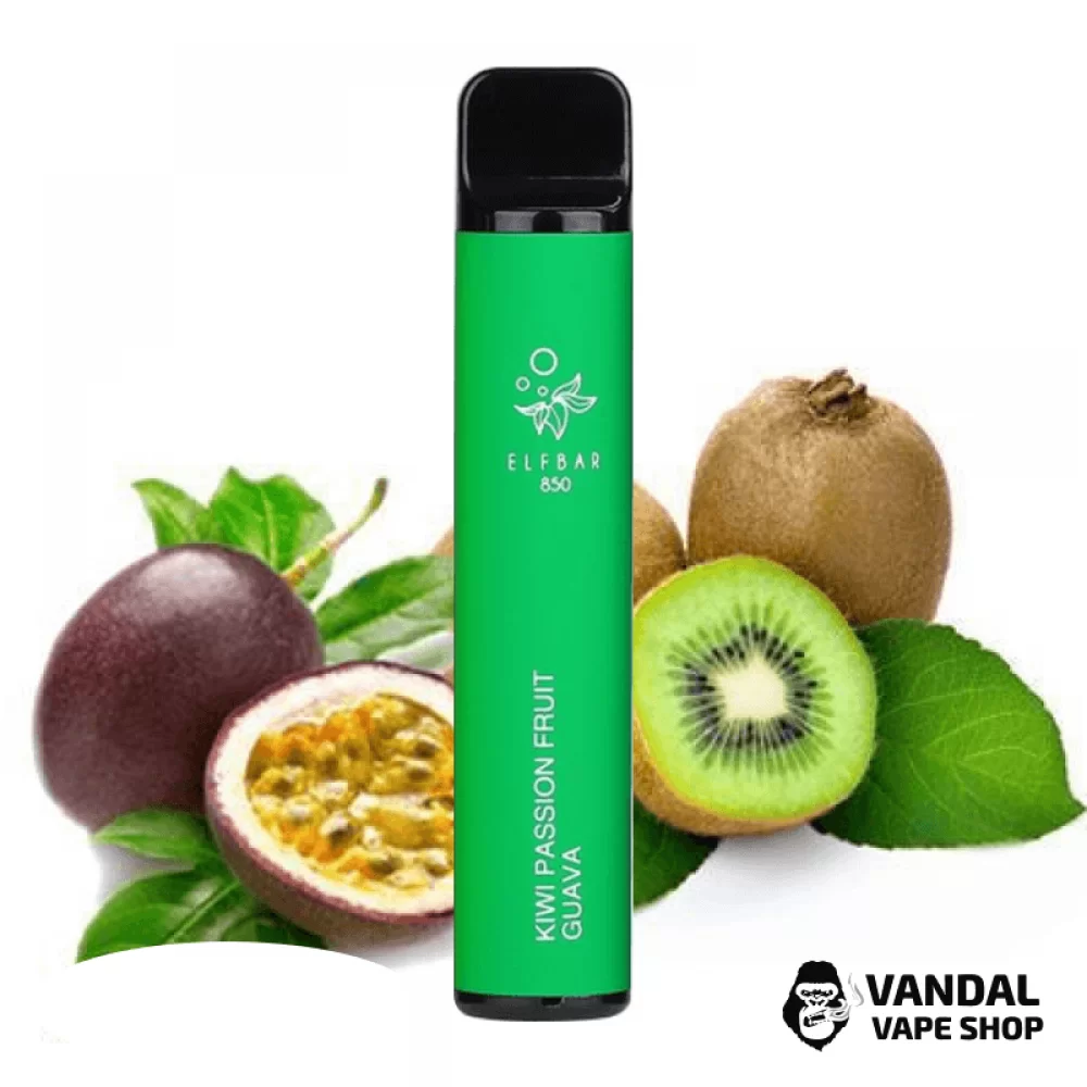 Одноразовый Pod Elf Bar 1500 Disposable Device 850mAh 5% на 1500 затяжек со вкусом киви, маракуйи и гуавы Одноразовый Pod Elf Bar 1500 Disposable Device 850mAh 5% на 1500 затяжек со вкусом киви, маракуйи и гуавы