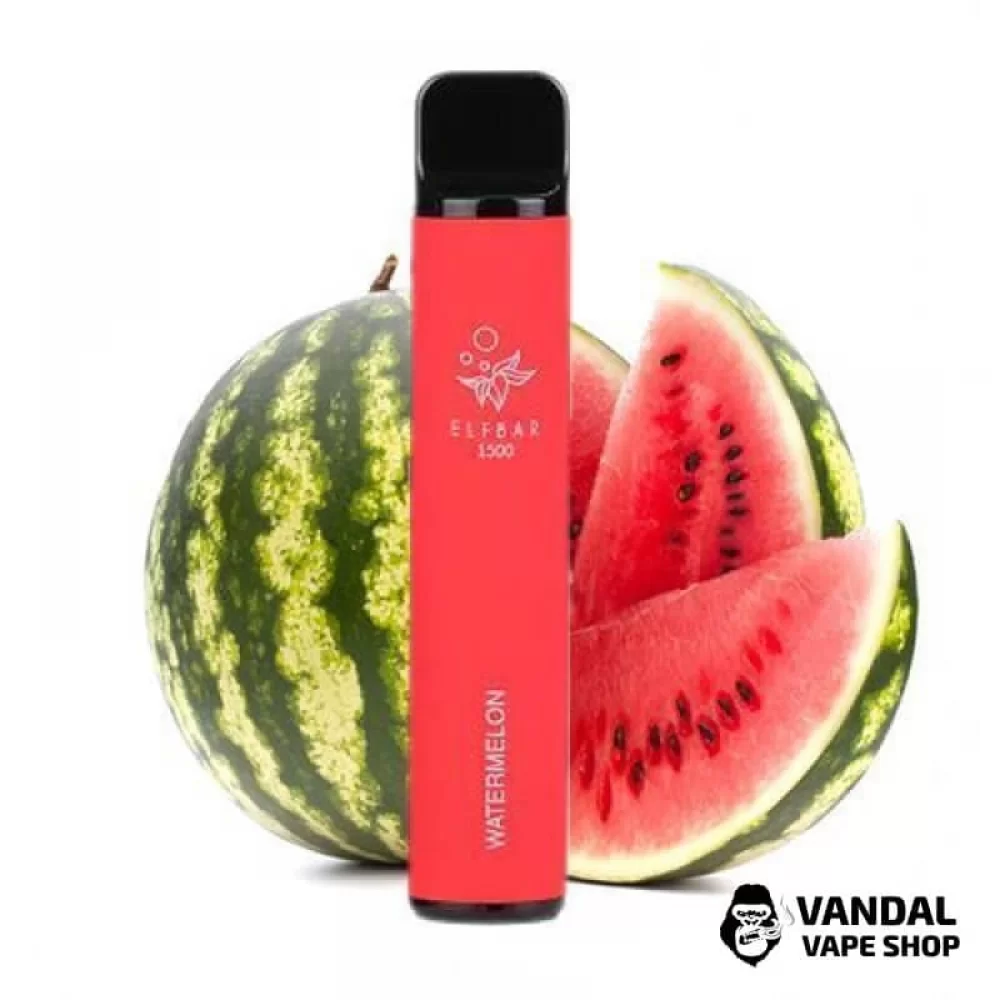 Одноразовий Pod Elf Bar 1500 Disposable Device 850mAh 5% на 1500 затяжок зі смаком кавуна