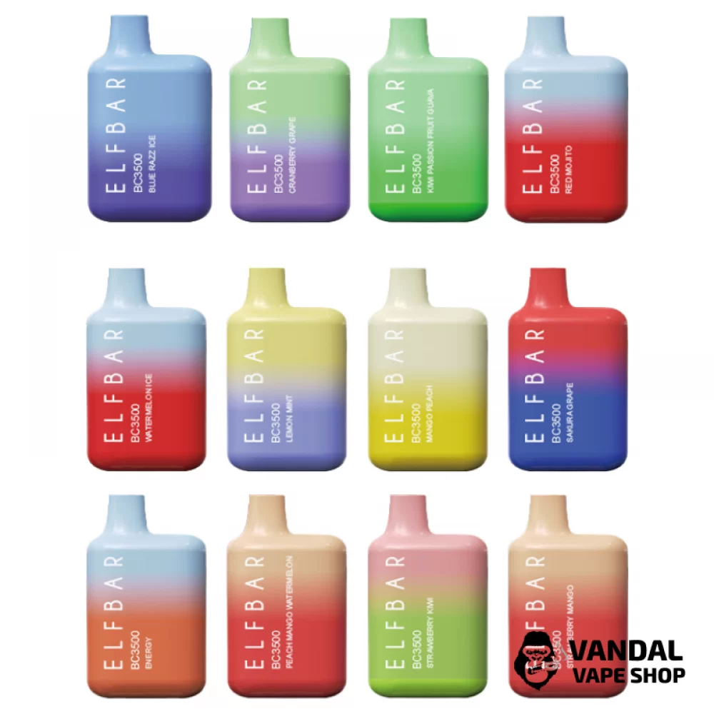 Одноразовый Pod Elf Bar BC3000 Disposable Device 650mAh 5% на 3000 затяжек