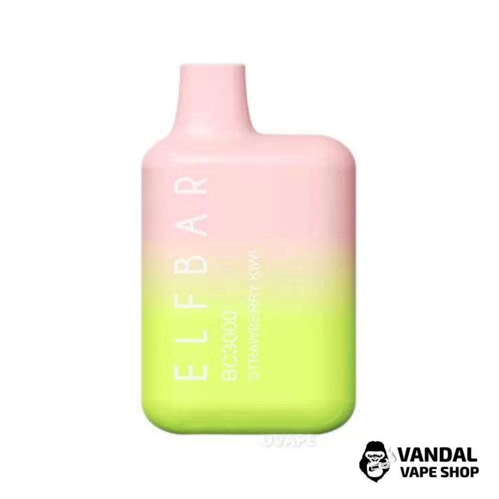 Одноразовий Pod Elf Bar BC3000 Disposable Device 650mAh 5% на 3000 затяжок зі смаком полуниці і ківі