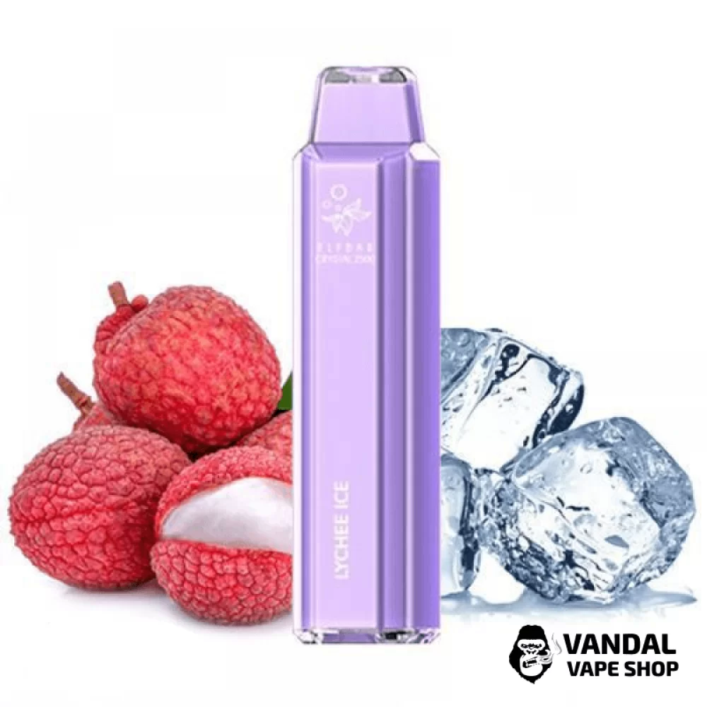 Одноразовый Pod Elf Bar Crystal 2500 на 2500 затяжек со вкусом личи с холодком Одноразовый Pod Elf Bar Crystal 2500 на 2500 затяжек со вкусом личи с холодком