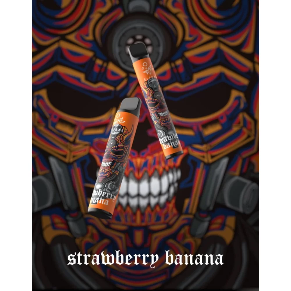 Одноразовий Pod Elf Bar Lux 1500 Disposable Device 850mAh 50 мг на 1500 затяжок зі смаком полуниці з бананом Одноразовий Pod Elf Bar Lux 1500 Disposable Device 850mAh 50 мг на 1500 затяжок зі смаком полуниці з бананом