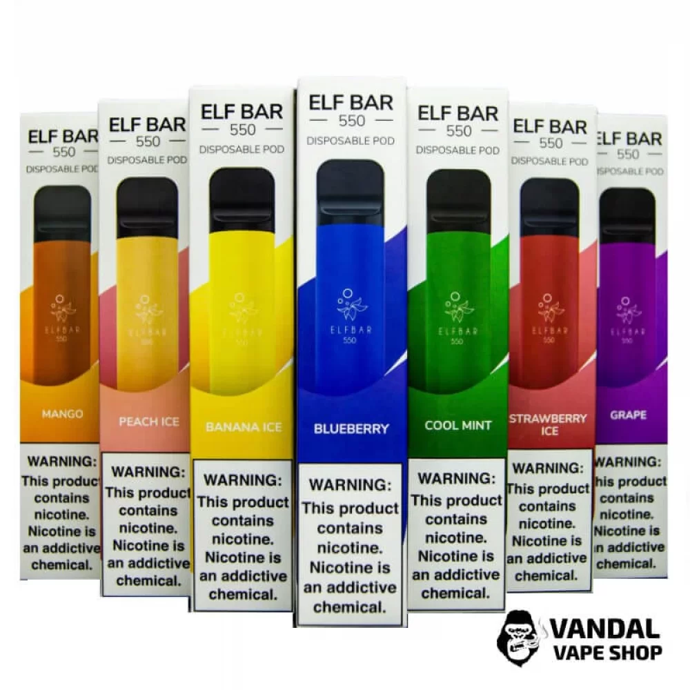 Одноразовая Pod-Система Elf Bar 550 Disposable Pod Device 50 мг