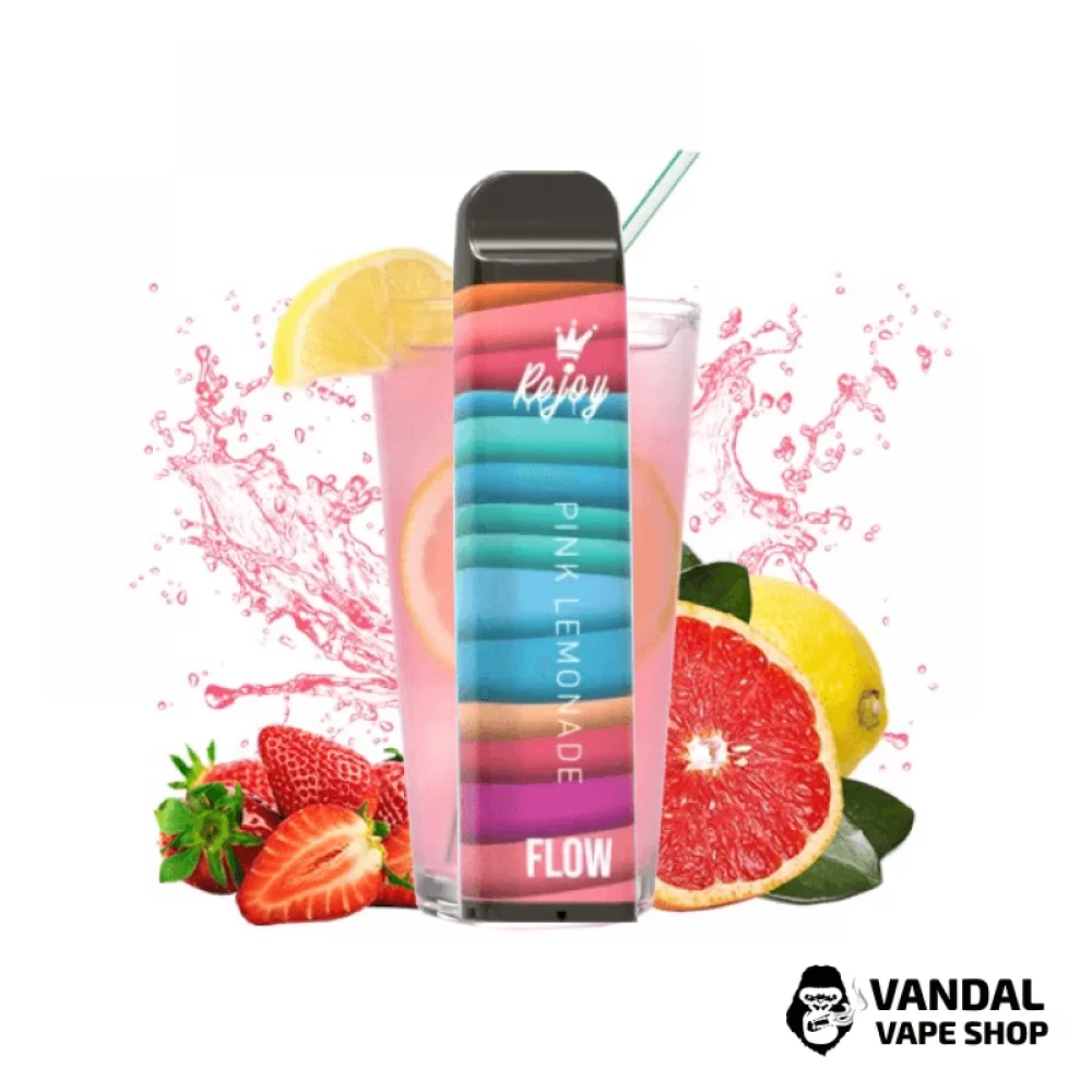 Одноразовая Pod-система Rejoy Flow 1700 Disposable Pod 850 mAh со вкусом розового лимонада