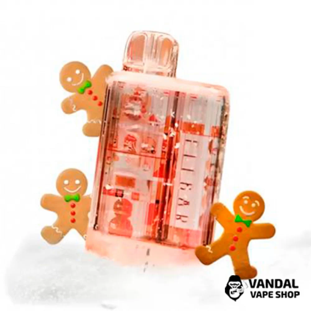 Одноразовый Pod Elf Bar TE5000 Christmas Edition 550 мАч на 5000 затяжек со вкусом имбирного печенья