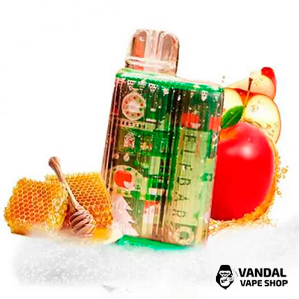 Одноразовый Pod Elf Bar TE5000 Christmas Edition 550 мАч на 5000 затяжек со вкусом медового яблока