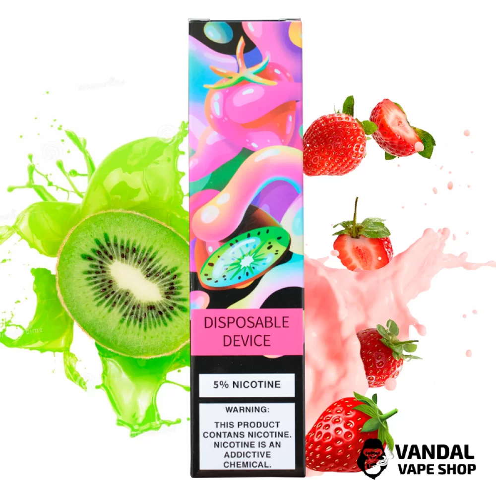 Одноразовая Pod система ZeeZee Disposable Pod Kit 5% 850 mAh на 1500 затяжек со вкусом клубники и киви Одноразовая Pod система ZeeZee Disposable Pod Kit 5% 850 mAh на 1500 затяжек со вкусом клубники и киви