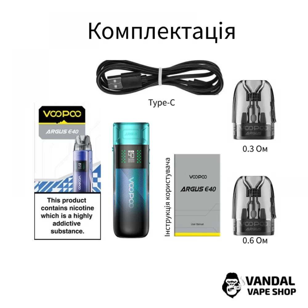 Оригинальная подсистема  VOOPOO Argus E40 (Original)