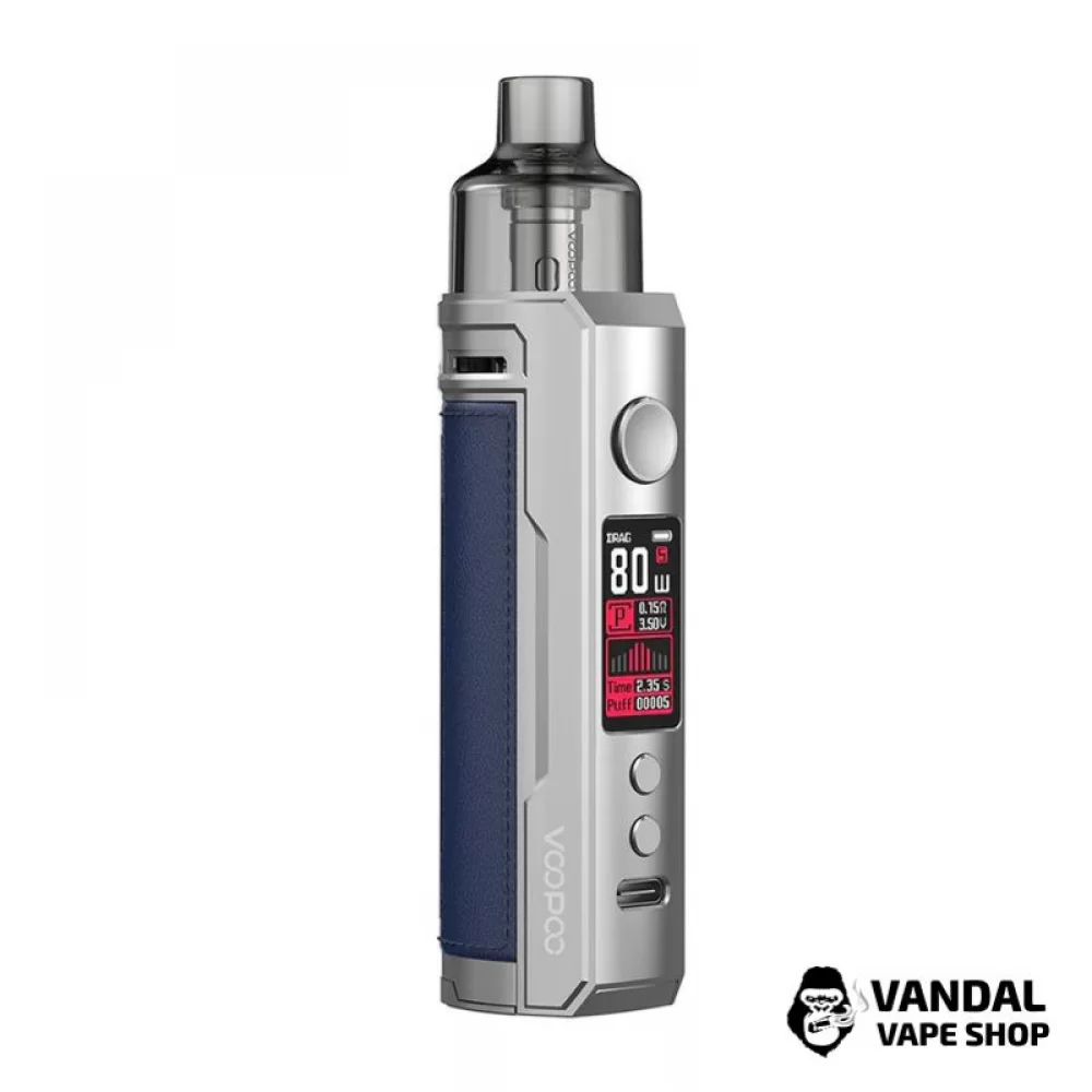 Стартовий набір Voopoo Drag X Pod Mod Kit (Original) - Silver Blue (без акумулятора)
