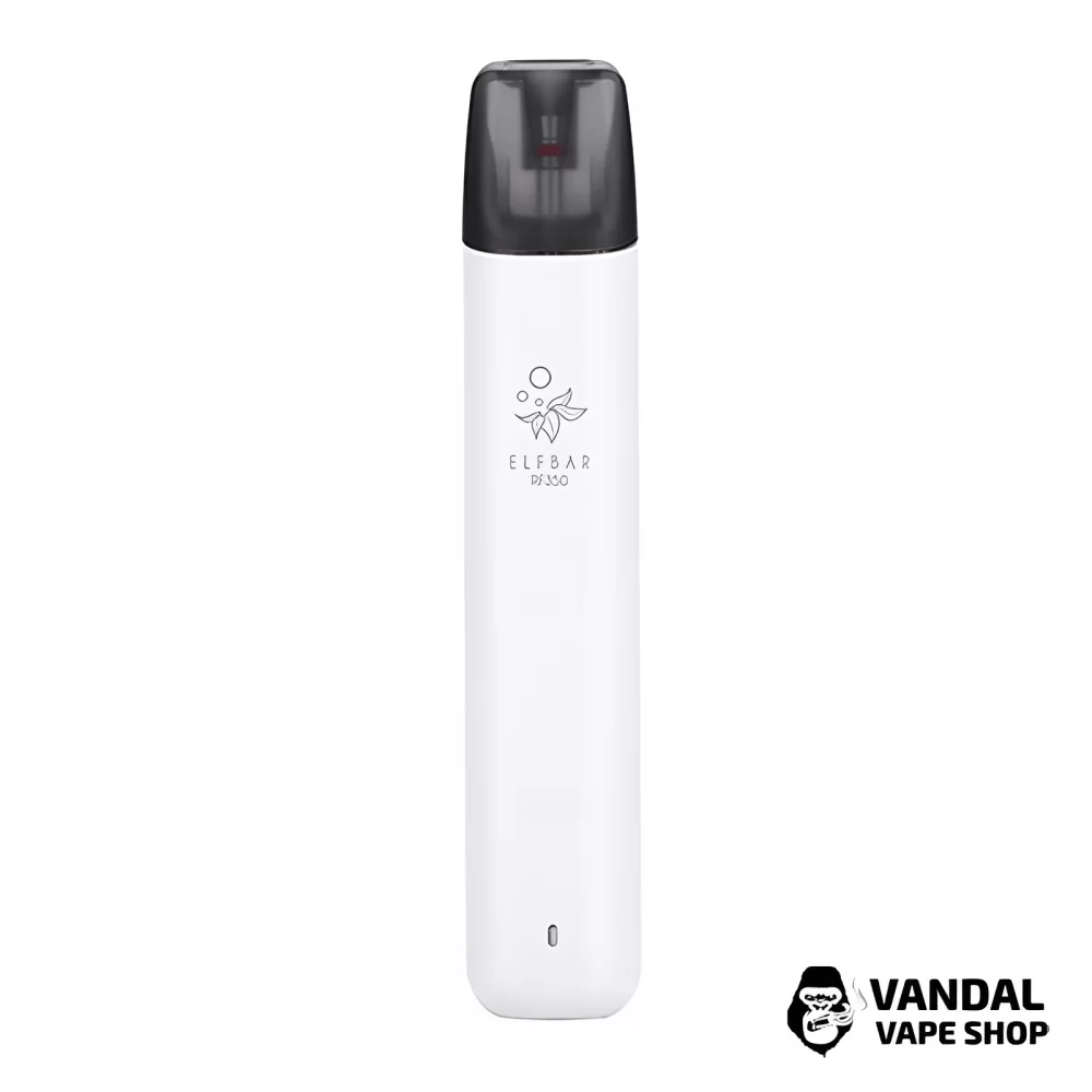 Багаторазовий Elf Bar RF350 Pod Starter Kit 350mAh в білому кольорі