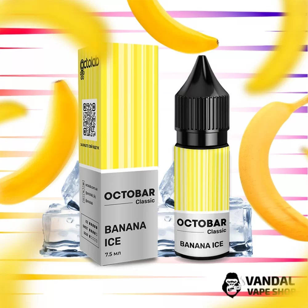 Набір для самозамісу OctoBar Salt 15 мл 50 мг зі смаком банана з льодом
