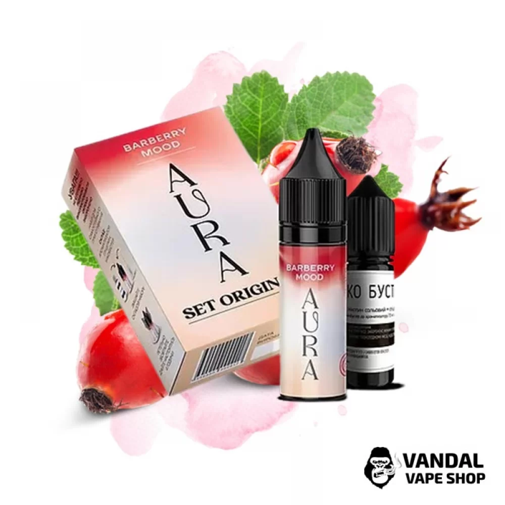 Набор для самозамеса Aura Original 15 мл 50 мг - с вкусом барбариса.
